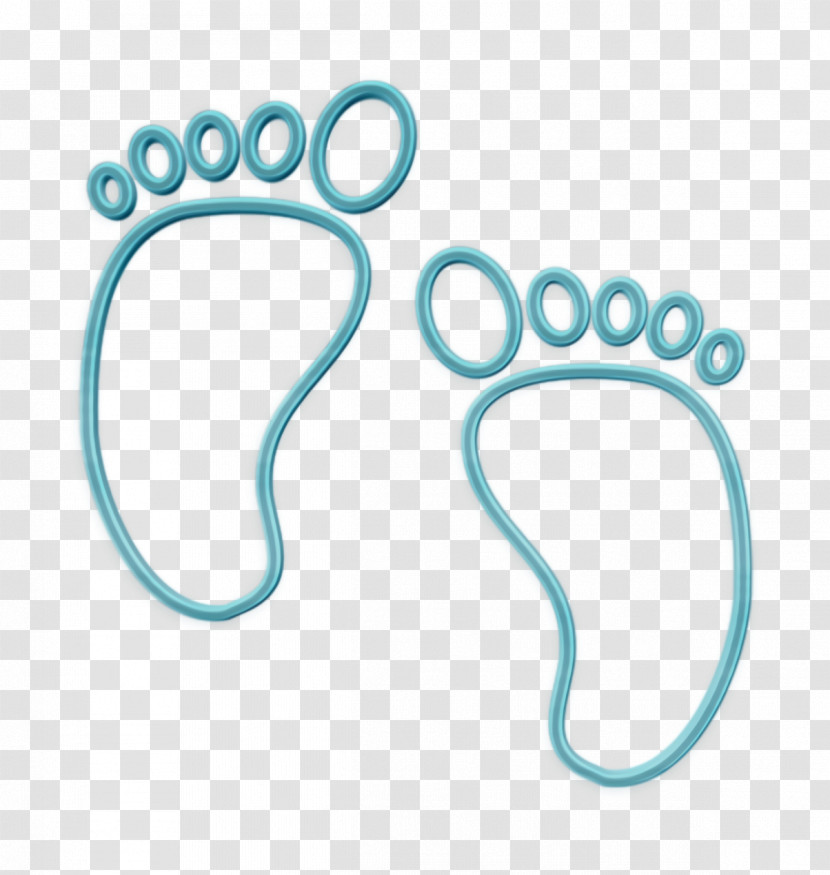 Shapes Icon Foot Print Icon Birth Icon Transparent PNG