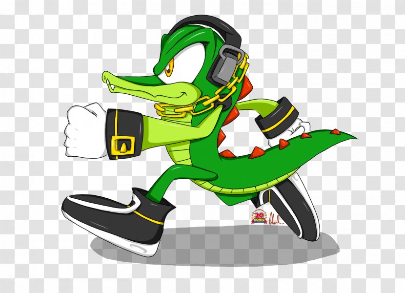 Vector The Crocodile Sonic Hedgehog Heroes Espio Chameleon Charmy Bee - Character Transparent PNG