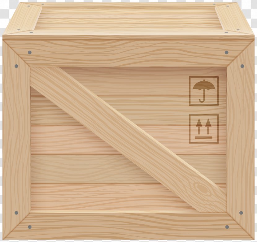Box Crate Wood Clip Art - Cardboard - Wooden Transparent PNG