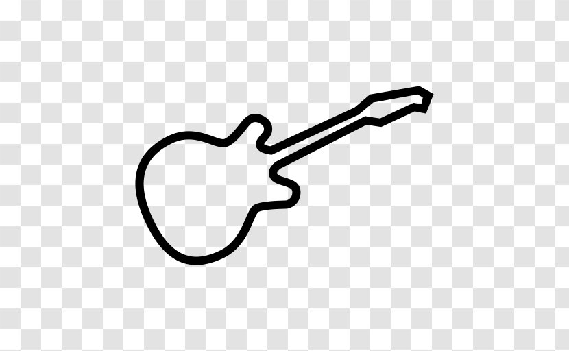 Clip Art Vector Graphics Electric Guitar - Music - Bass Silhouette Transparent PNG