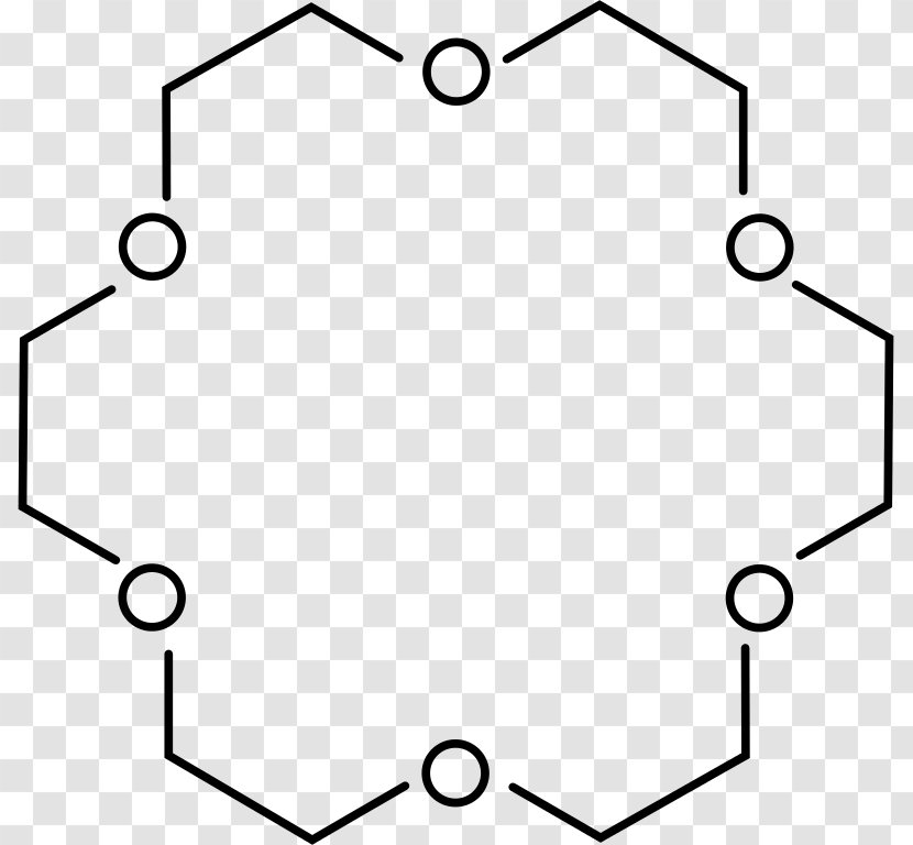 Crown Ether 18-Crown-6 Organic Compound Polyethylene Glycol - Tree - Symmetric Vector Transparent PNG