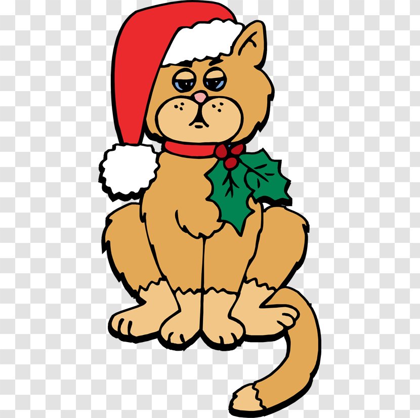 Kitten Yule Cat Christmas Clip Art - Holiday - Clipart Transparent PNG