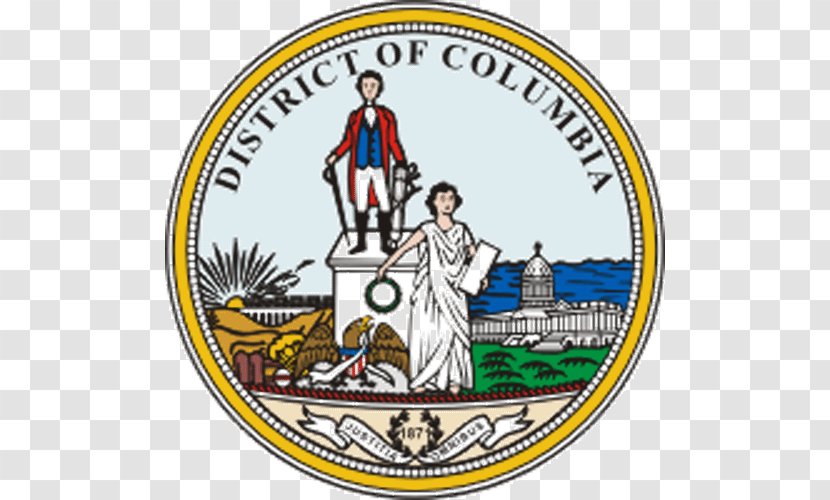 Seal Of The District Columbia United States Capitol Mayor Lady Justice - George Washington Transparent PNG