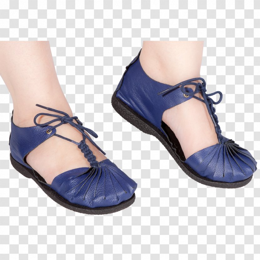 Sandal Shoe Blue Leather Clothing - Spring Transparent PNG