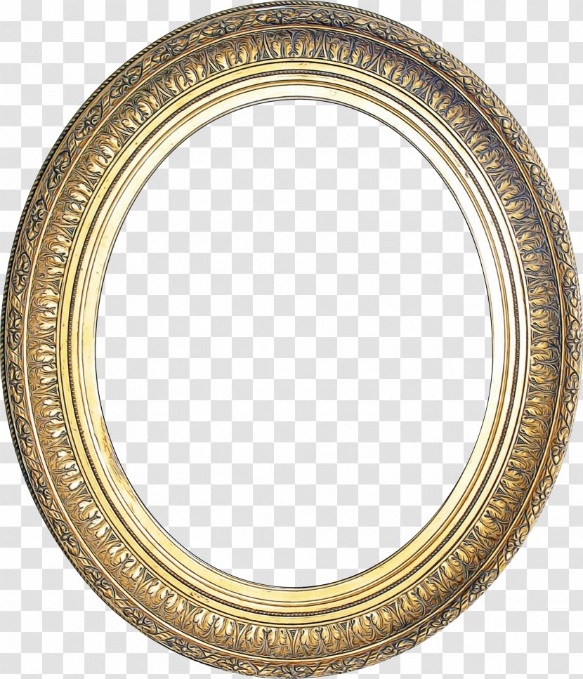 Gold Frame - Inline Ovals - Plate Tableware Transparent PNG