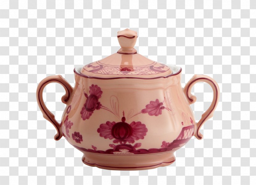 Doccia Porcelain Sugar Bowl Teapot Tableware - Mug Transparent PNG