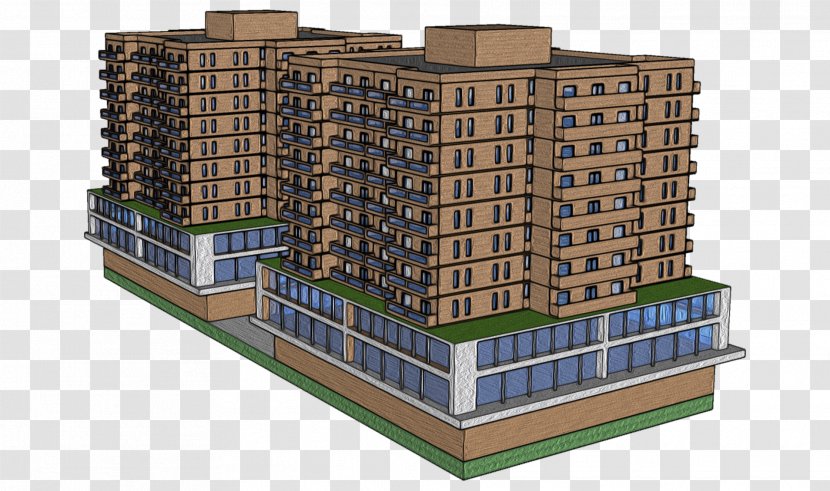 Mixed-use Residential Area Commercial Building Urban Design - Elevation - Community Transparent PNG