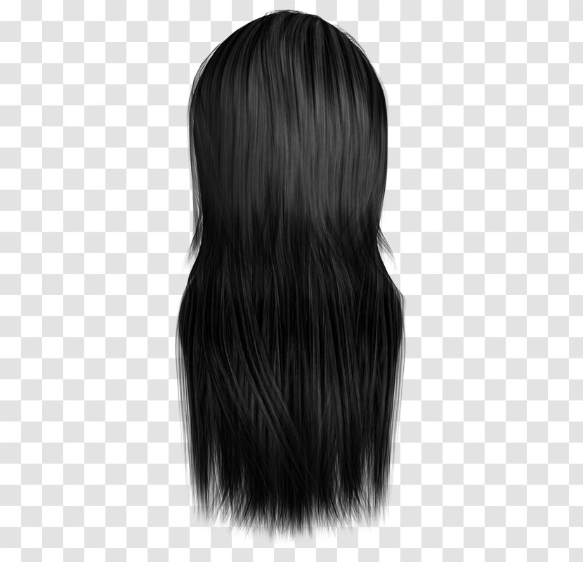 Wig Layered Hair Step Cutting Black - Bigote Transparent PNG