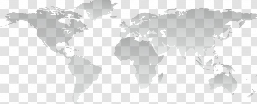 World Map Globe Wall Decal - Monochrome - Horizontal Line Transparent PNG