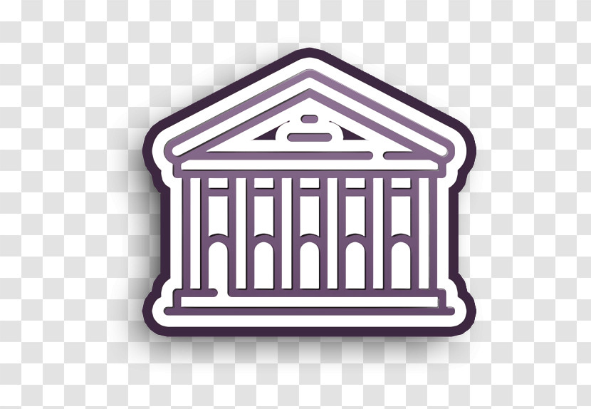 Museum Icon Winter Town Icon Transparent PNG
