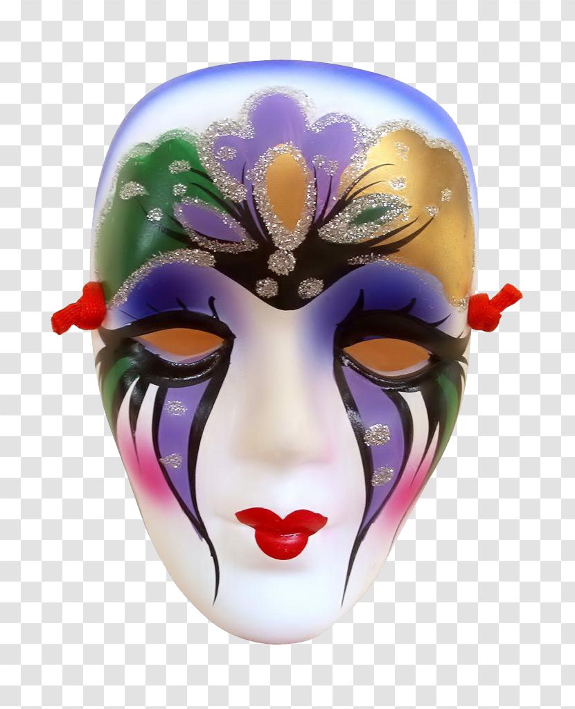 Carnival Of Venice Mexican Mask-folk Art Masquerade Ball - Haunted House Horror Mask Transparent PNG