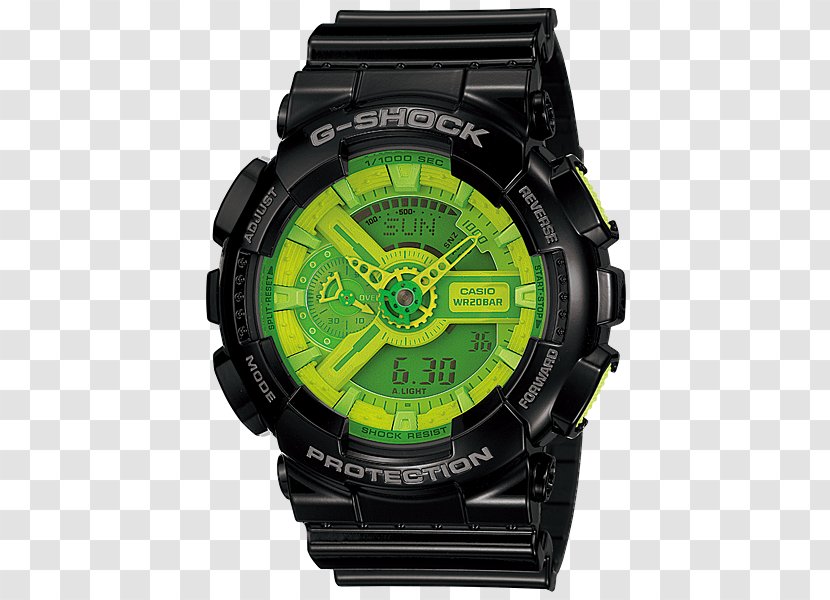 Master Of G G-Shock Watch Jewellery Casio - Green - Shock Transparent PNG
