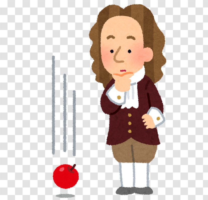 Isaac Newton Gravity Physics Newton's First Law - Clipart Transparent PNG