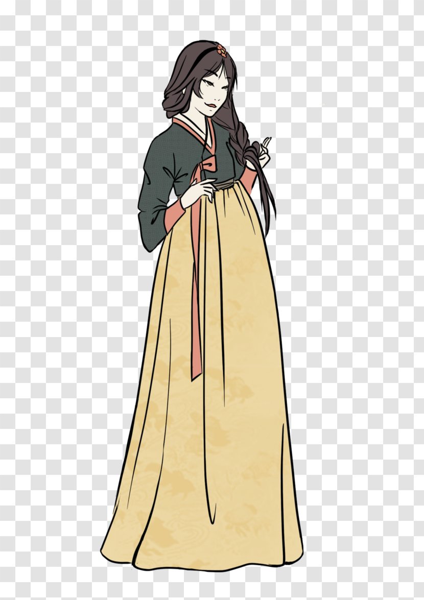 Robe Costume Design Dress - Fictional Character - Korean Traditional Transparent PNG