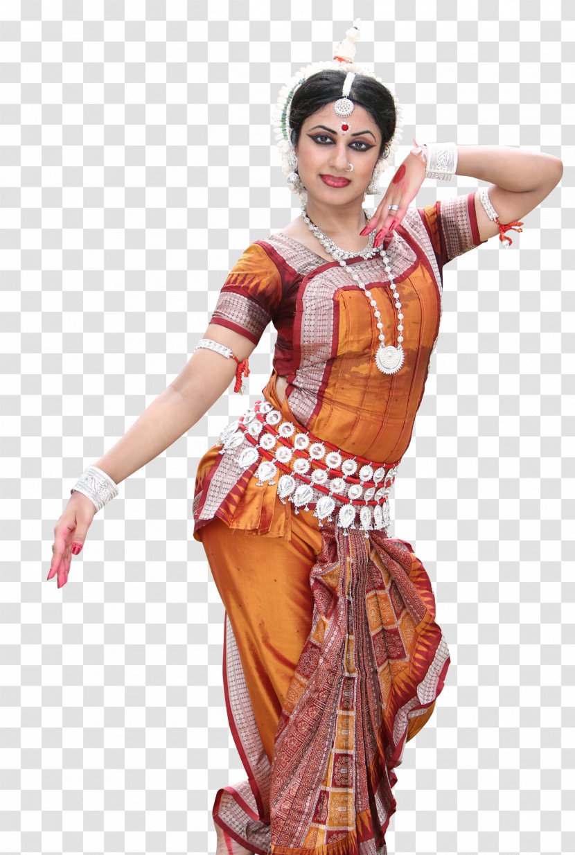 Odissi Indian Classical Dance Dresses, Skirts & Costumes - Art - Dancers Transparent PNG