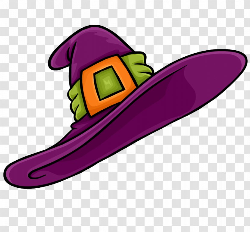 Club Penguin Witch Hat Purple Clip Art - Cap - Pirate Transparent PNG