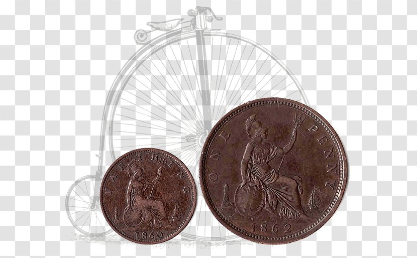Coin Bicycle Penny-farthing Wheel - Frames Transparent PNG