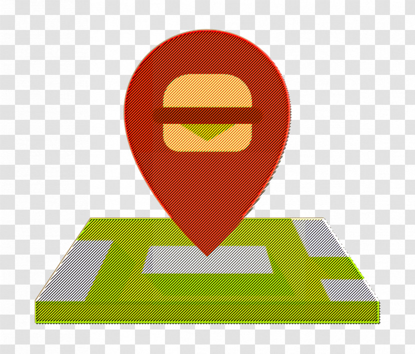 Location Icon Fast Food Icon Burger Icon Transparent PNG