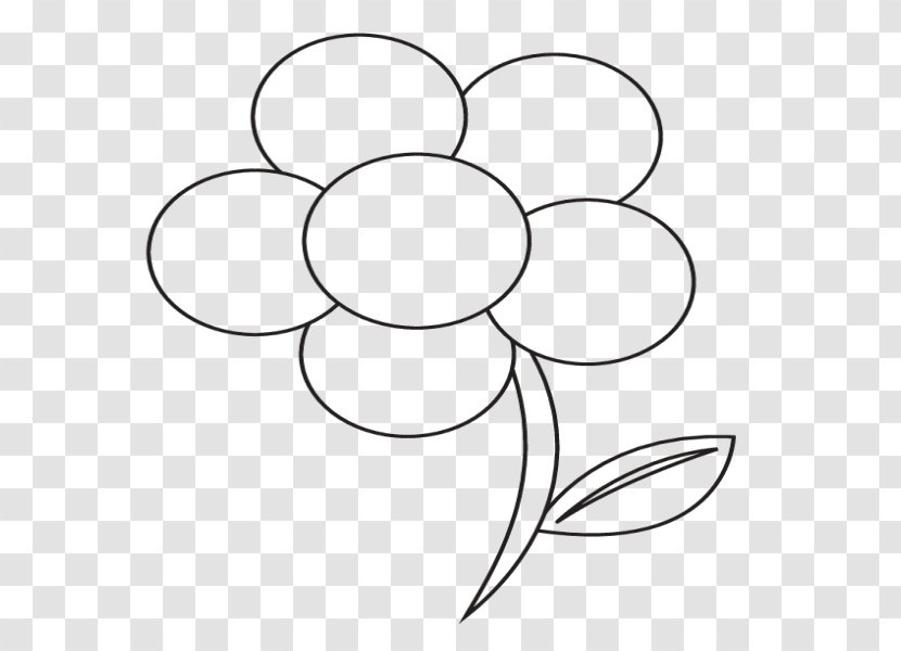 Coloring Book Flower Child Drawing - Line Art Transparent PNG
