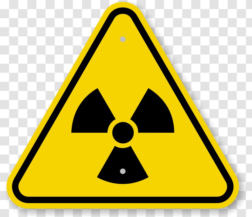 Radioactive Decay Radiation Hazard Symbol Contamination - Yellow - Area Cordon Transparent PNG