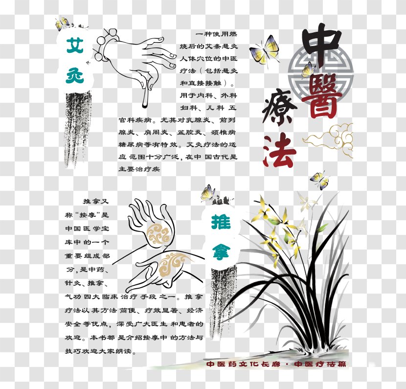 Traditional Chinese Medicine Tui Na Physical Therapy Acupuncture - Silhouette - Massage Picture Transparent PNG