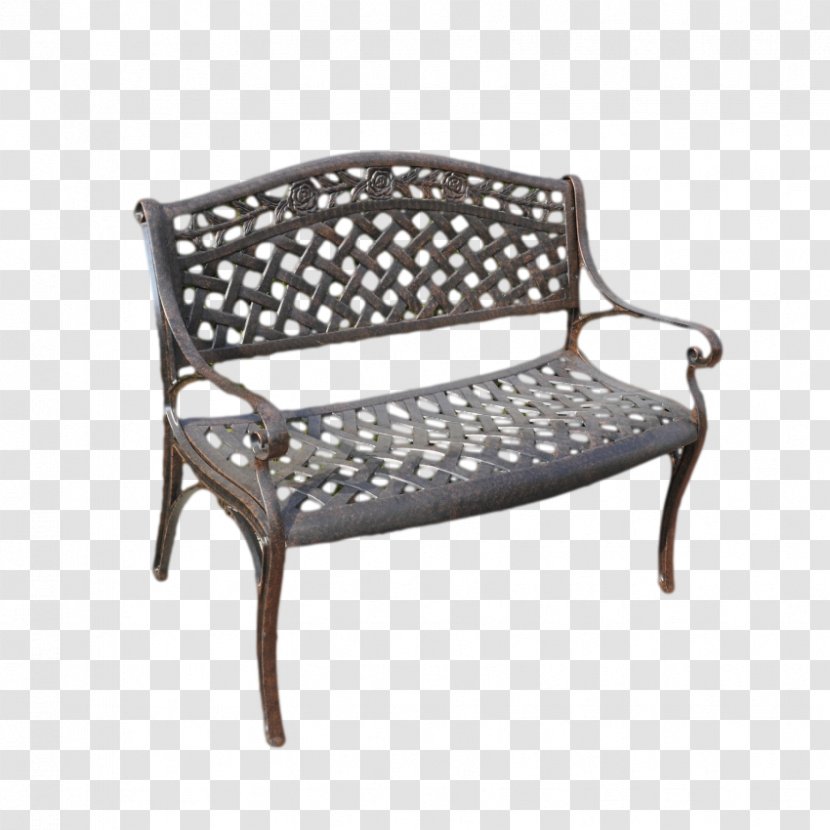 Bench Garden Furniture Table Wrought Iron Transparent PNG