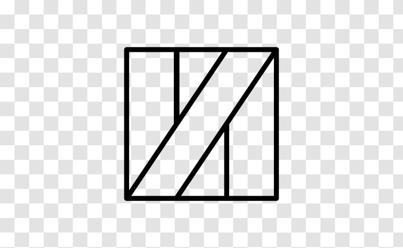 Line Triangle Black M Font - Symmetry Transparent PNG