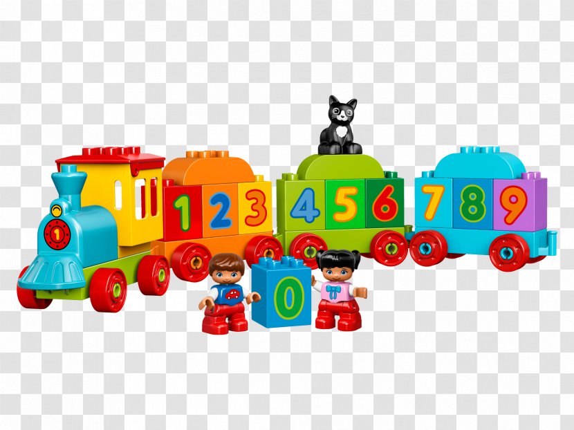 LEGO 10847 DUPLO Number Train Lego Duplo Toy Block - Plastic Transparent PNG