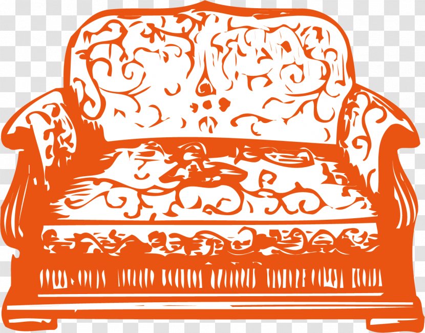 Couch Furniture Chair Illustration - Sofa Vector Material Transparent PNG