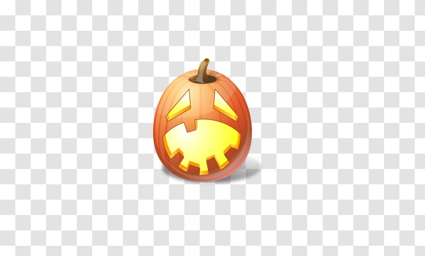 Emoticon Halloween Jack-o-lantern Pumpkin Icon - Orange - Cute Head Transparent PNG