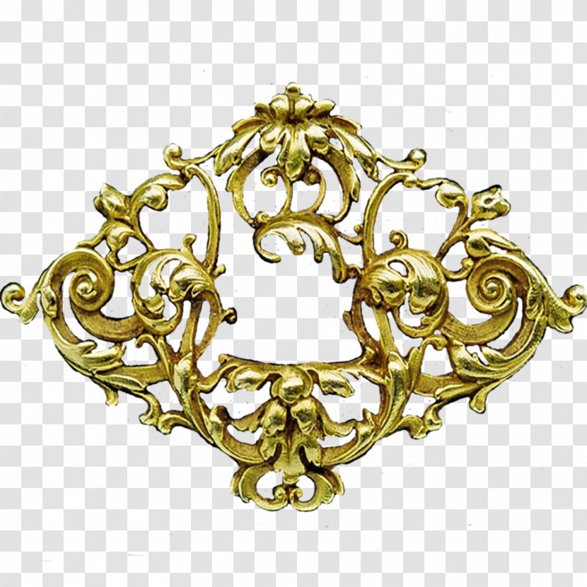 Gold Filigree Jewellery Art Nouveau - Brooch Transparent PNG