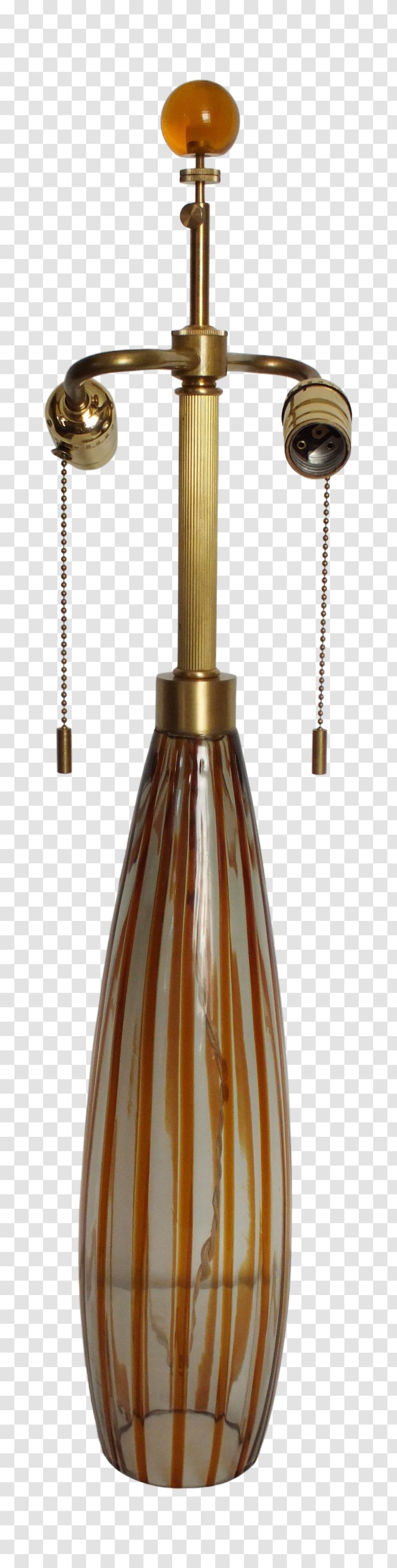 Murano Glass Brass Table Light - Donghia Transparent PNG