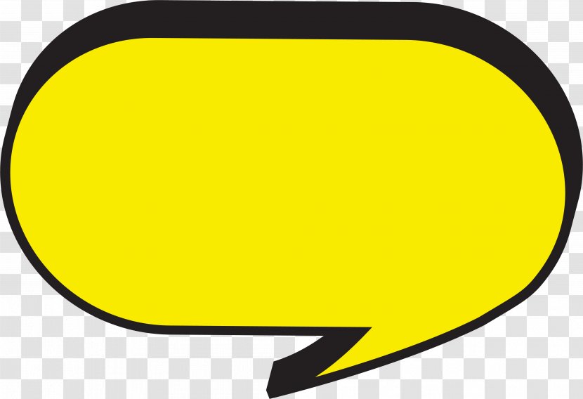 Speech Balloon Comics Dialogue Clip Art - Yellow - Text Box Transparent PNG