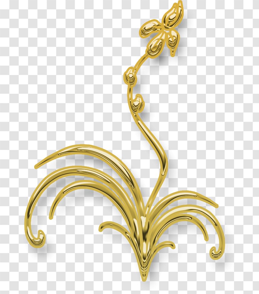 Gold Jewellery Earring Transparent PNG