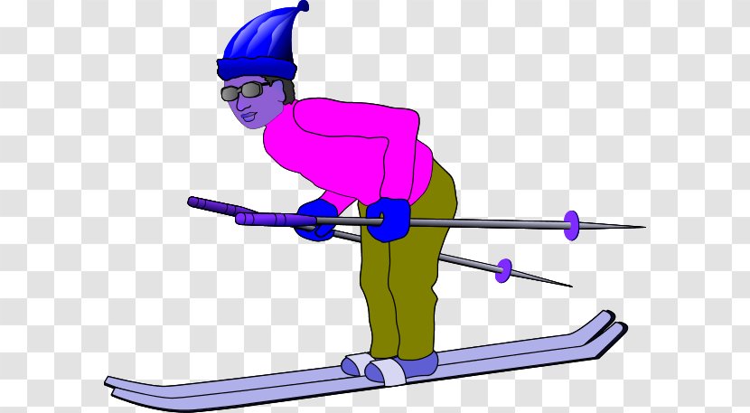 Cross-country Skiing Sports Clip Art - Ice Skating Transparent PNG