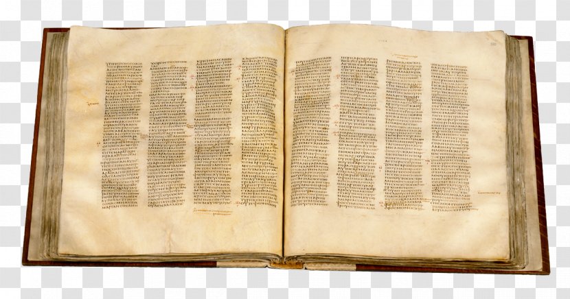 Codex Sinaiticus Vaticanus Bible Septuagint New Testament - Manuscript Transparent PNG