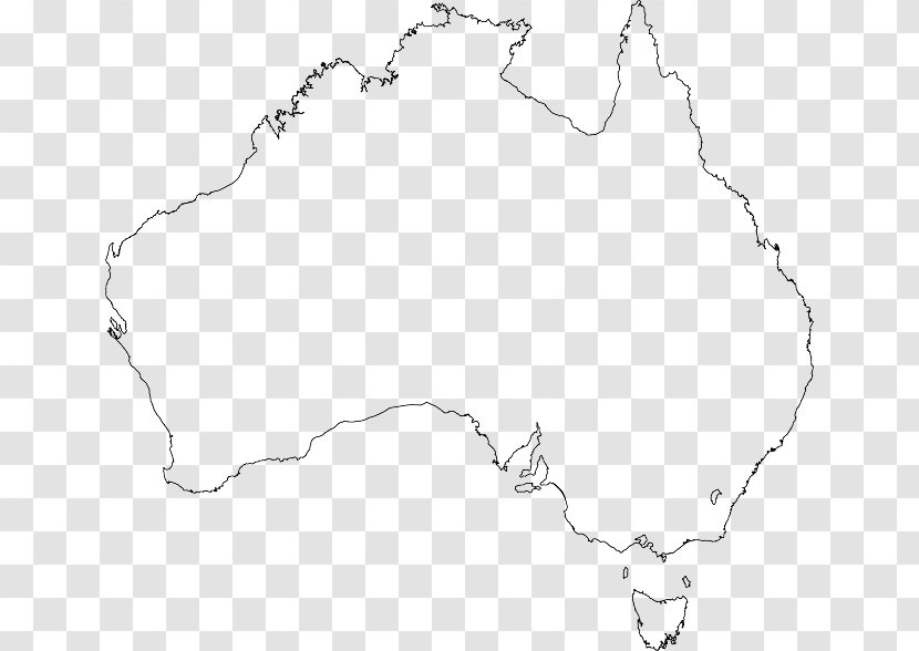 Australia Blank Map World Mapa Polityczna - Area Transparent PNG