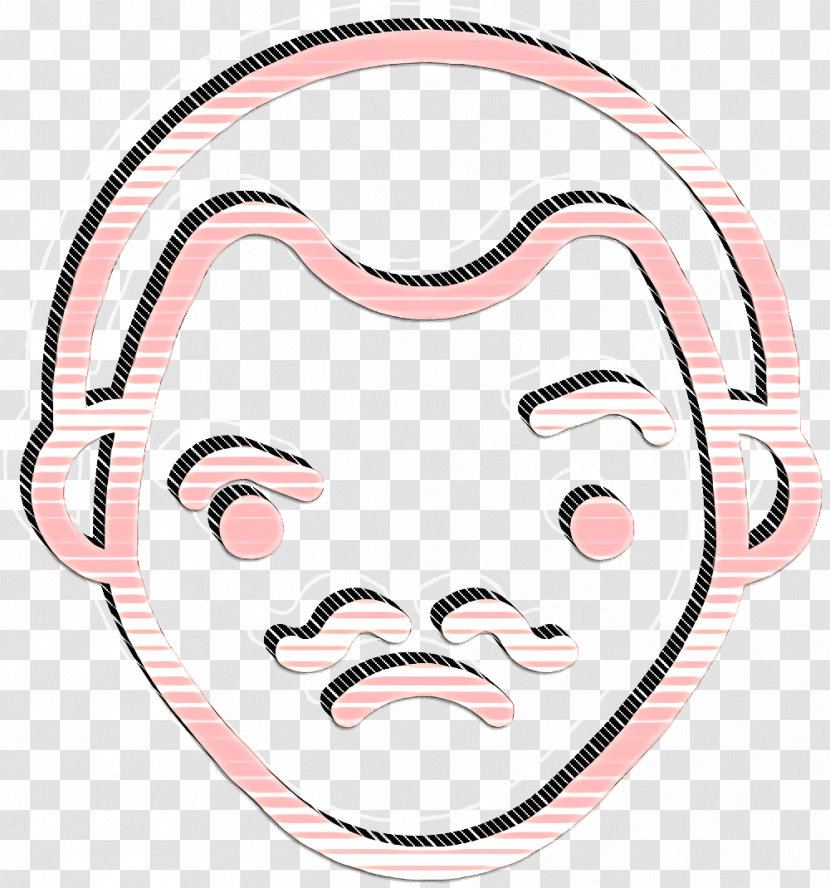 Face Icon People Faces Icon Perplexed Man Icon Transparent PNG