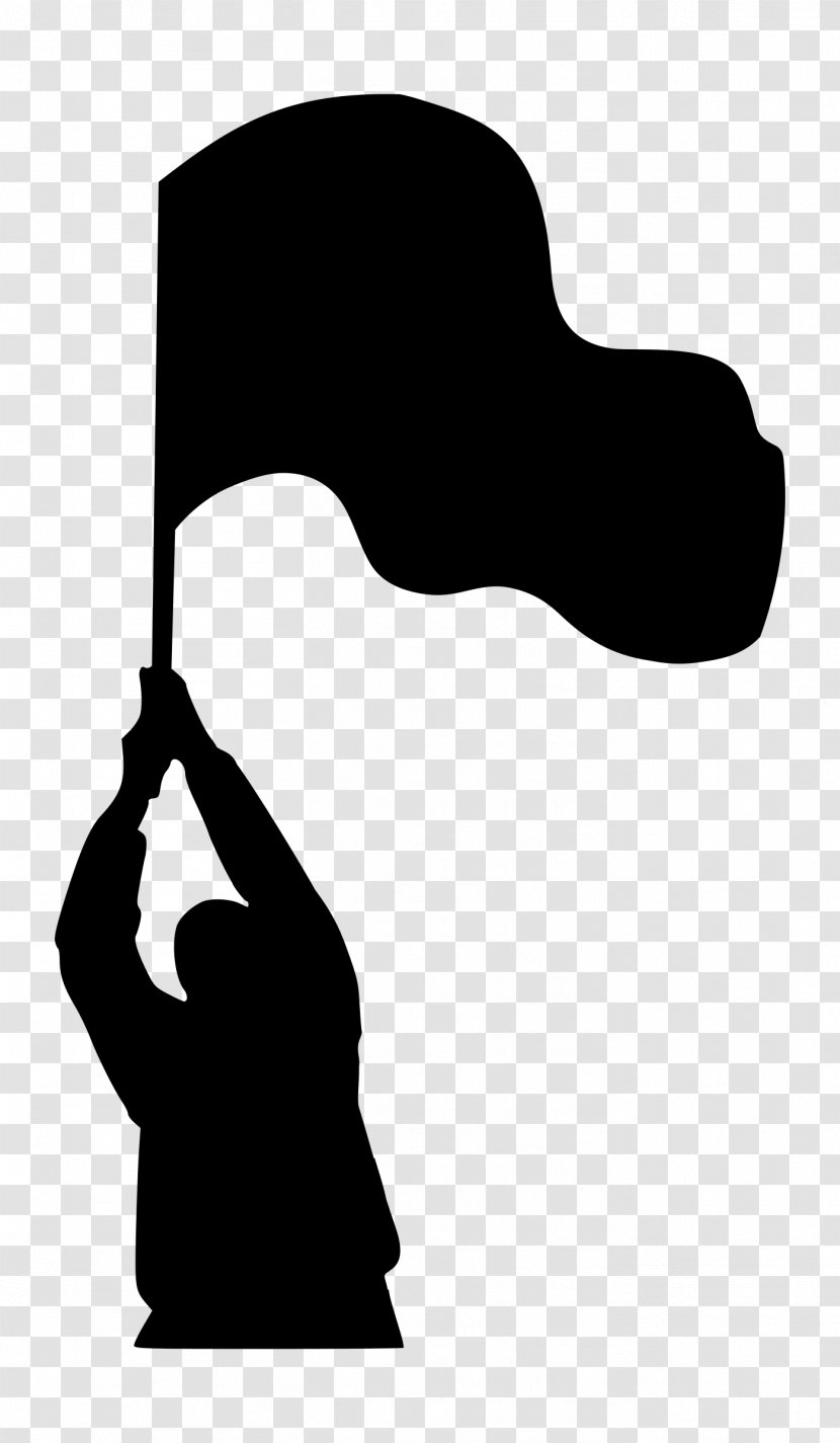 Flag Of The United States Antifa Clip Art - Silhouette - Holding Transparent PNG