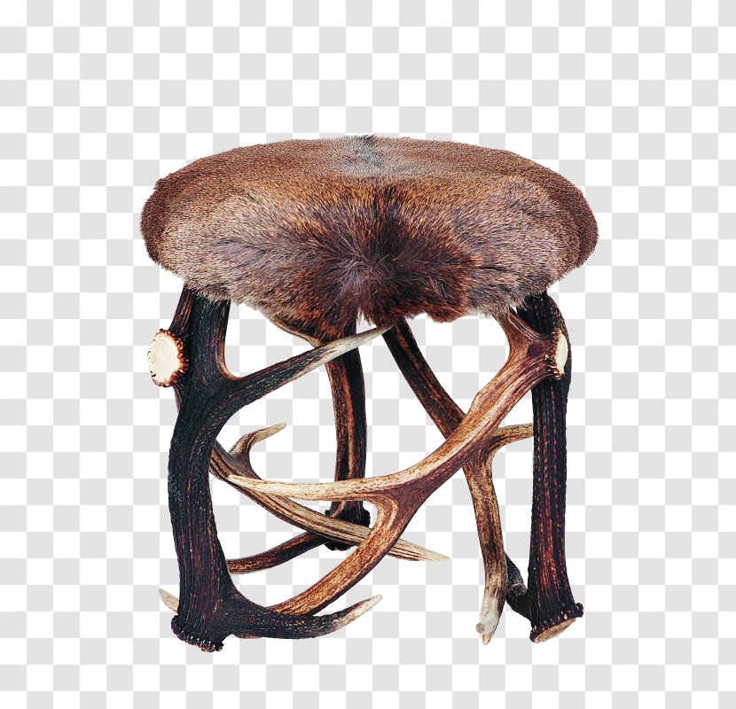 Red Deer Stool Furniture Bont - Antler Transparent PNG