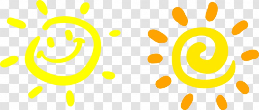 Logo Brand Yellow Pattern - Cartoon Sun Transparent PNG