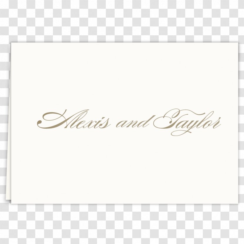 Calligraphy Rectangle Font - Beige - Thank You Card Transparent PNG