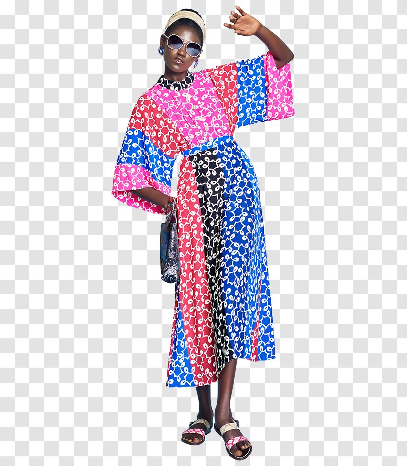 Polka Dot Kimono Outerwear - African Dress Transparent PNG