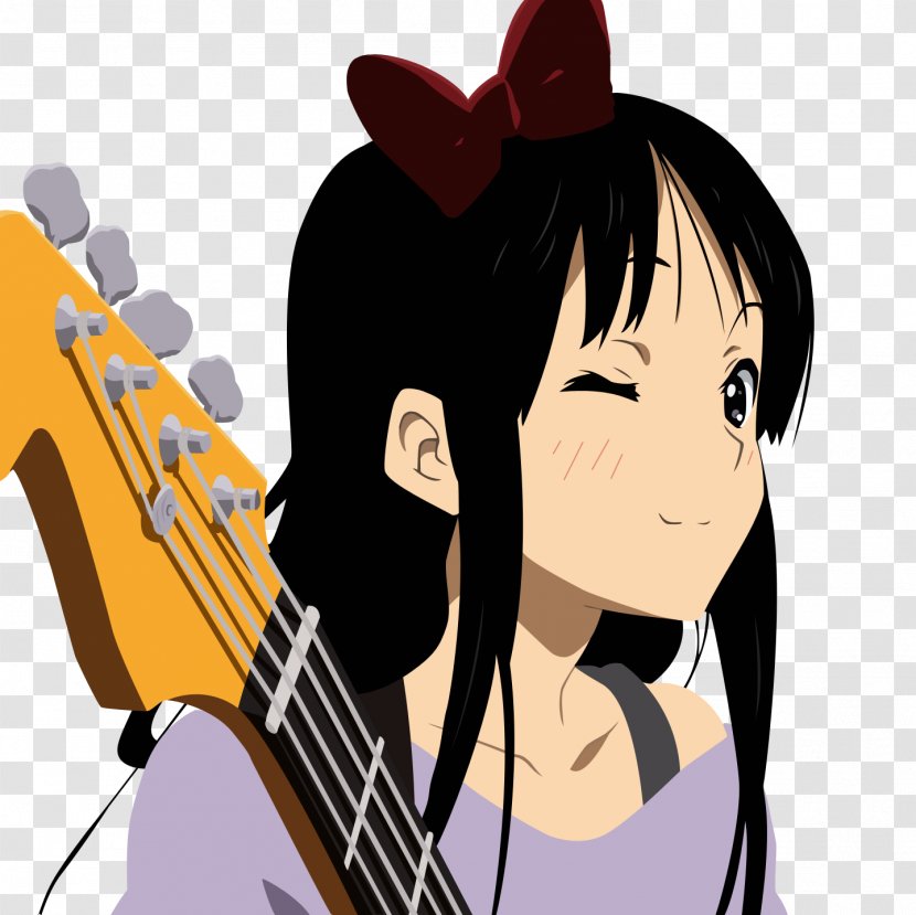 Mio Akiyama Ritsu Tainaka Yui Hirasawa Tsumugi Kotobuki Bass Guitar - Watercolor Transparent PNG