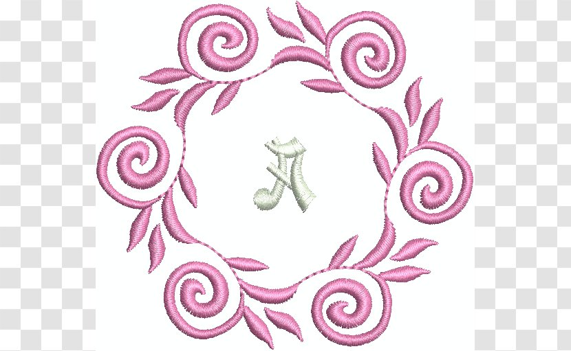 Letter Visual Arts Swedish Alphabet - Pink - Shell Wreath Transparent PNG