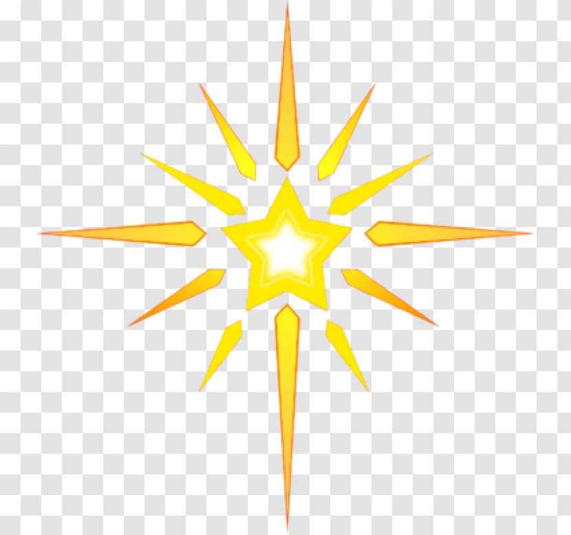 Christmas Clip Art - Star - Symmetry Yellow Transparent PNG