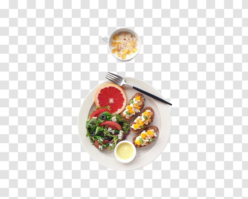 Breakfast European Cuisine Vegetarian Salad Vegetable - Food - Western Transparent PNG