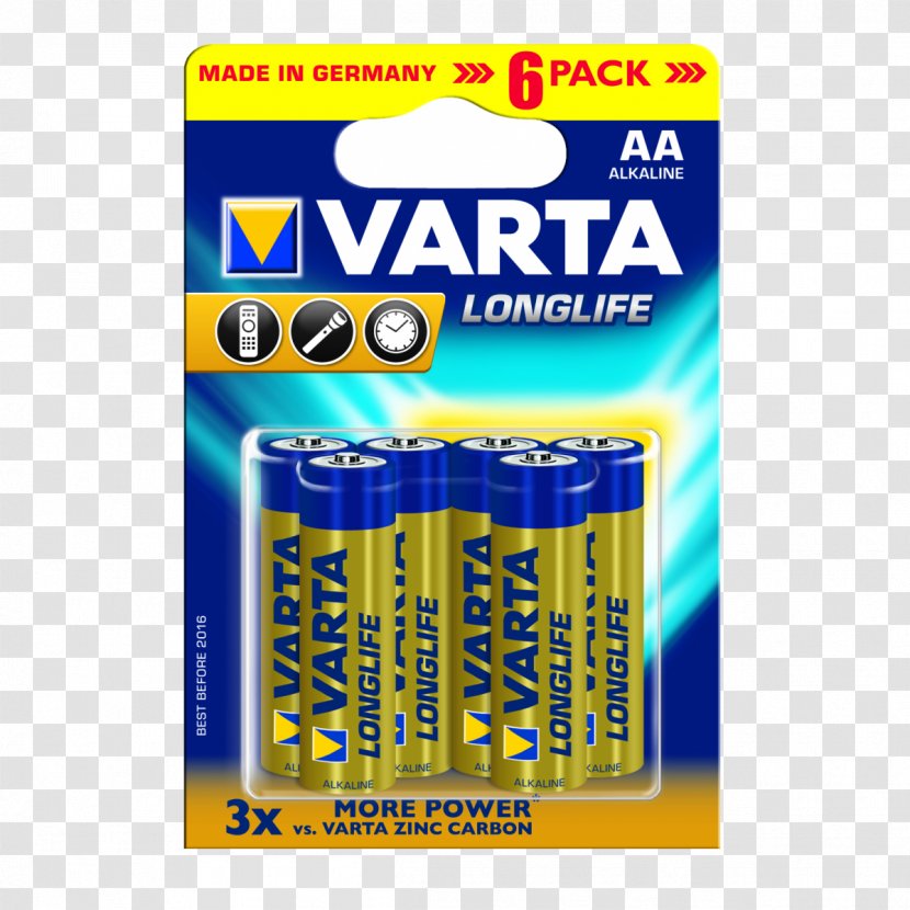 VARTA 9V Battery Alkaline Electric AAA - Oy Airam Ab - Ampere Hour Transparent PNG