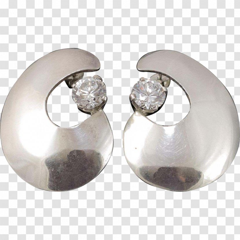 Earring Body Jewellery Silver Transparent PNG