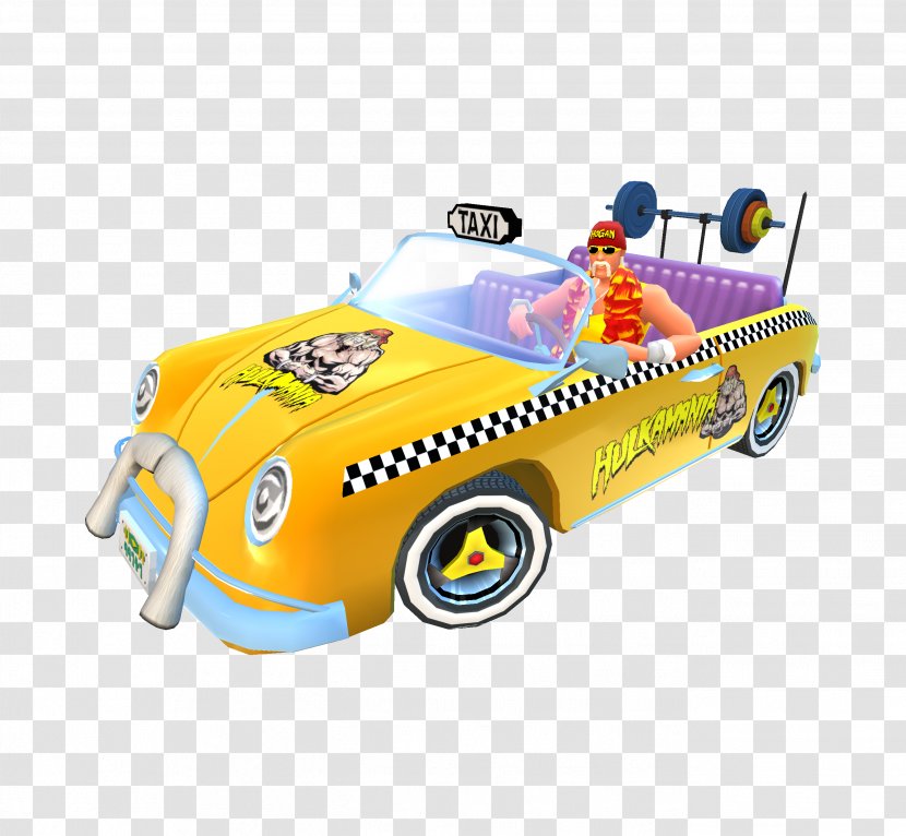 Crazy Taxi: City Rush Car Sega - Motor Vehicle - Hulk Hogan Transparent PNG